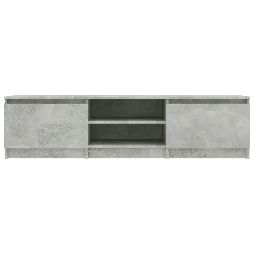 TV Cabinet Concrete Grey 140x40x35.5 cm Engineered Wood 800652