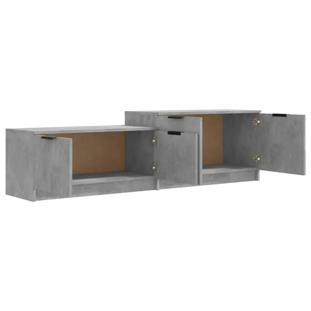 TV Cabinet Concrete Grey 158.5x36x45 cm Engineered Wood 811488