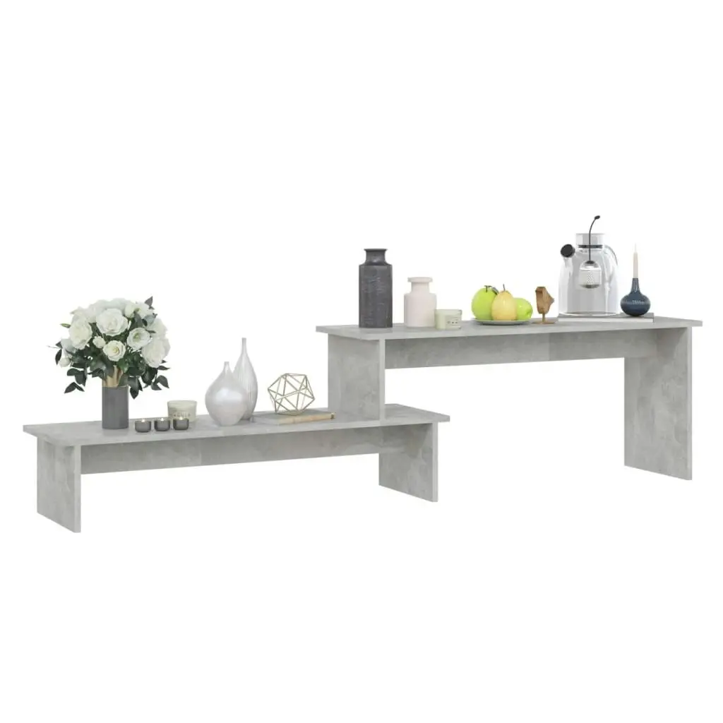 TV Cabinet Concrete Grey 180x30x43 cm Engineered Wood 806269