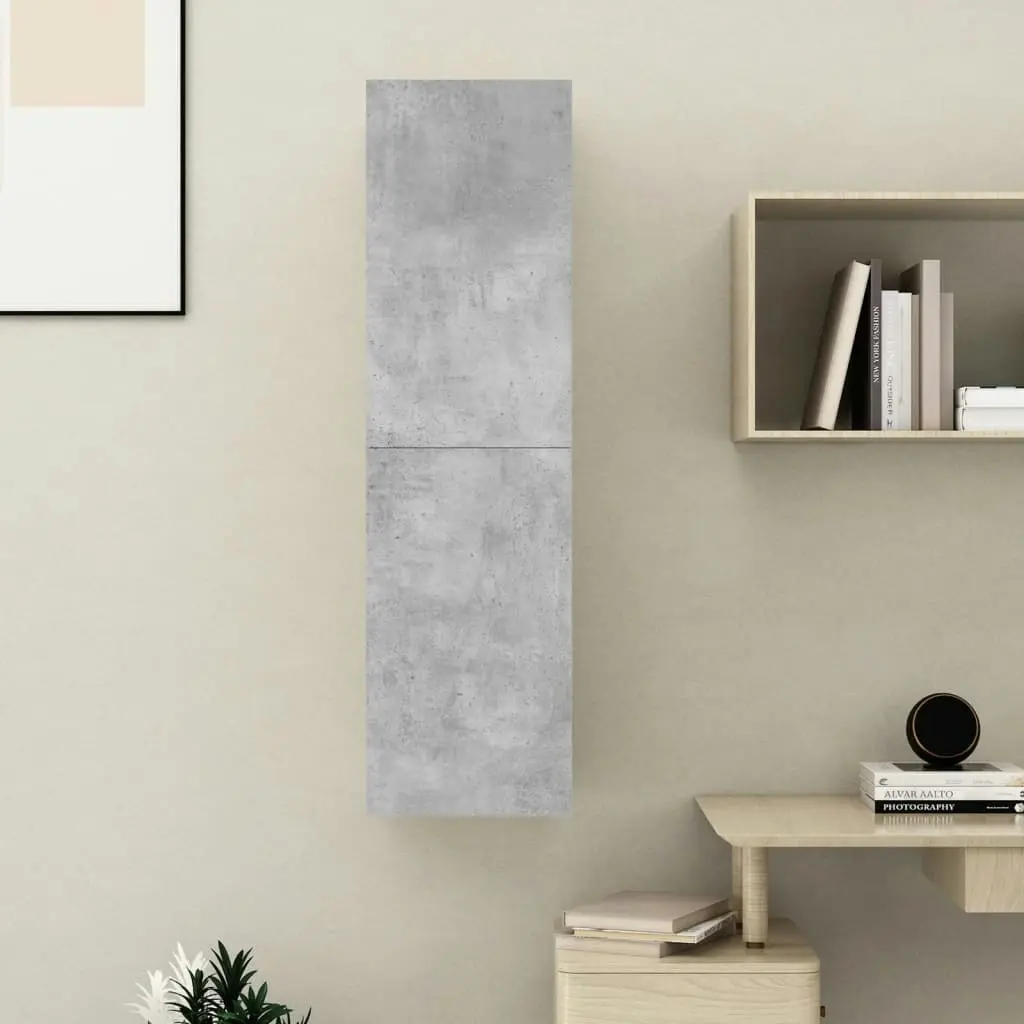 TV Cabinet Concrete Grey 30.5x30x110 cm Engineered Wood 803370