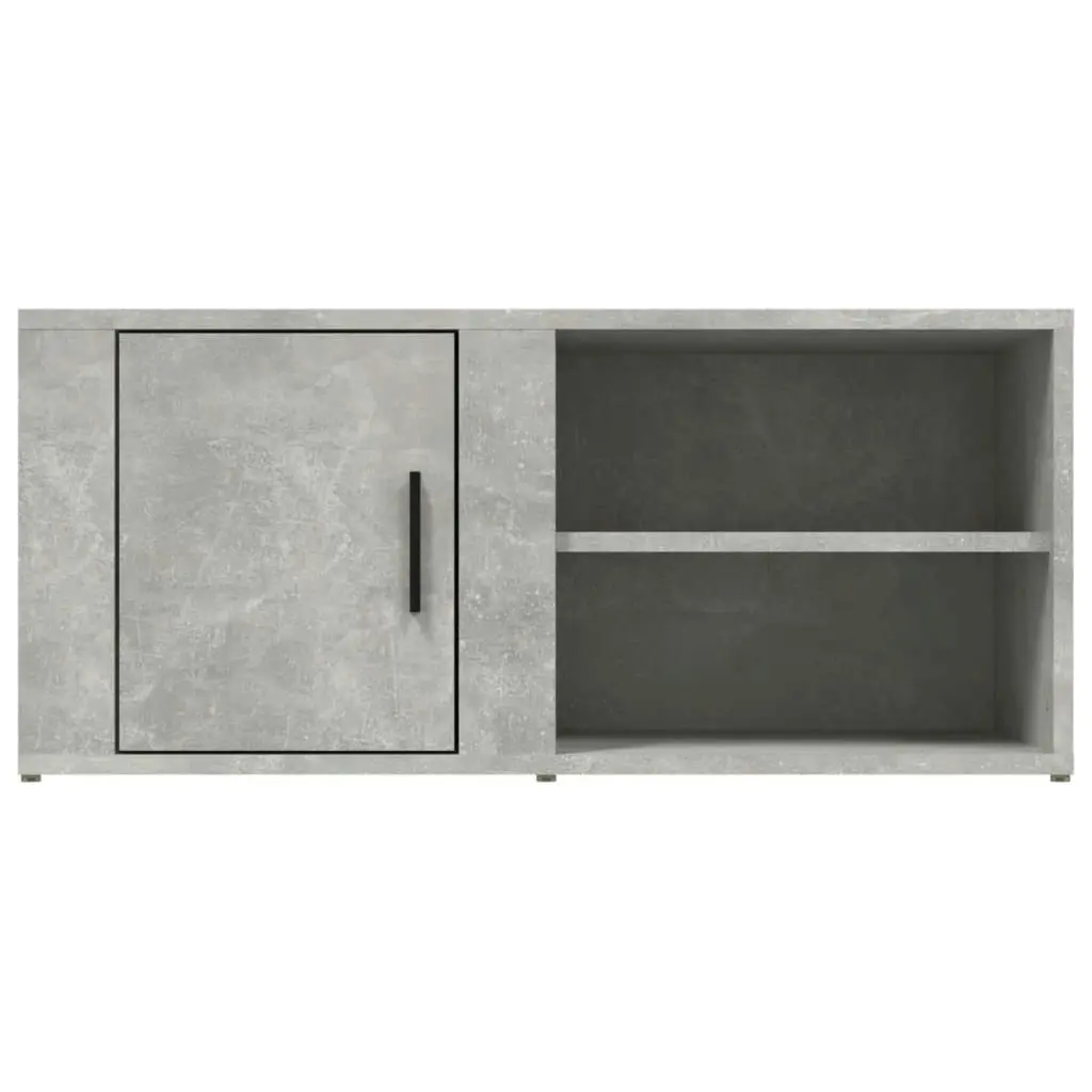 TV Cabinet Concrete Grey 80x31.5x36 cm Engineered Wood 819444