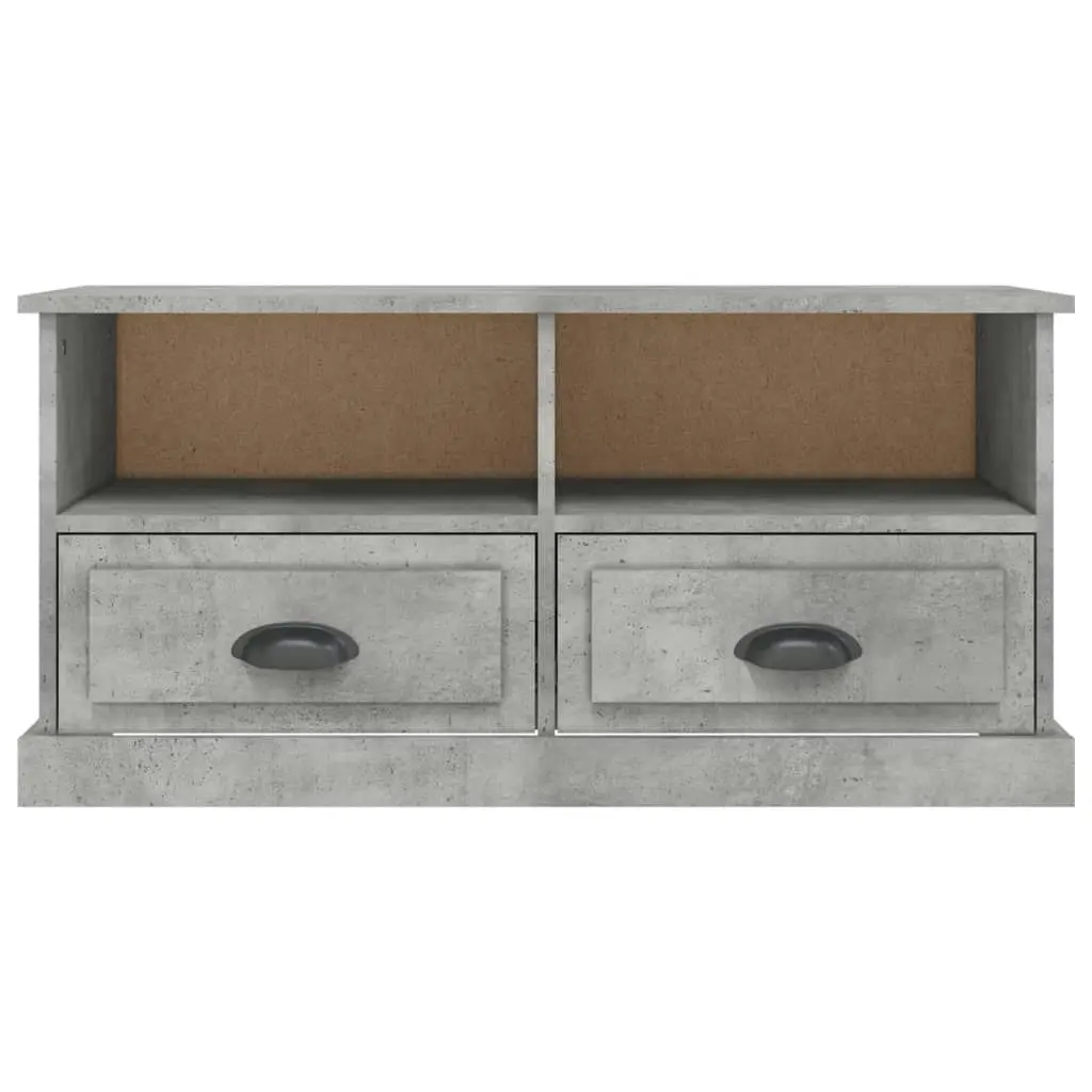 TV Cabinet Concrete Grey 93x35.5x45 cm Engineered Wood 816468