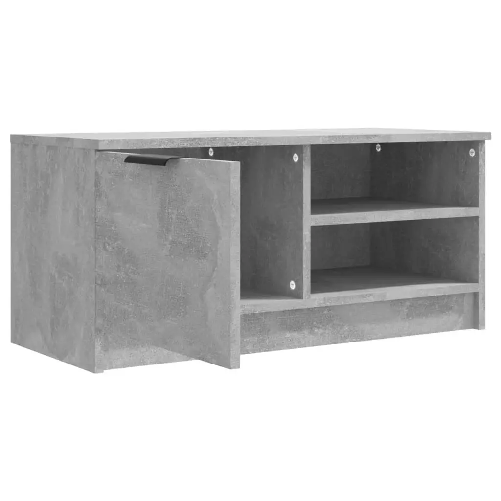 TV Cabinet Concrete Grey 80x35x36.5 cm Engineered Wood 811474