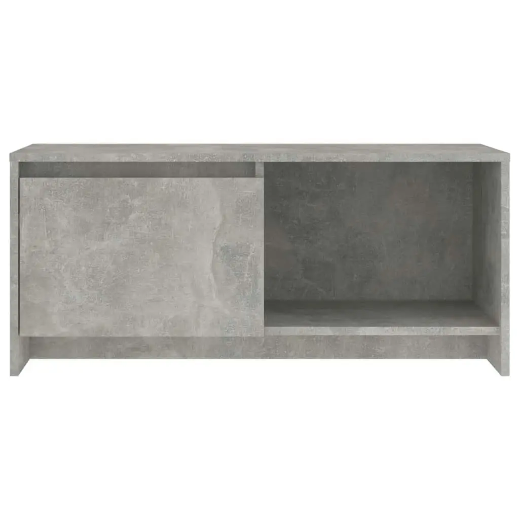 TV Cabinet Concrete Grey 90x35x40 cm Engineered Wood 809786