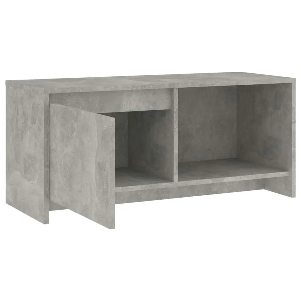 TV Cabinet Concrete Grey 90x35x40 cm Engineered Wood 809786