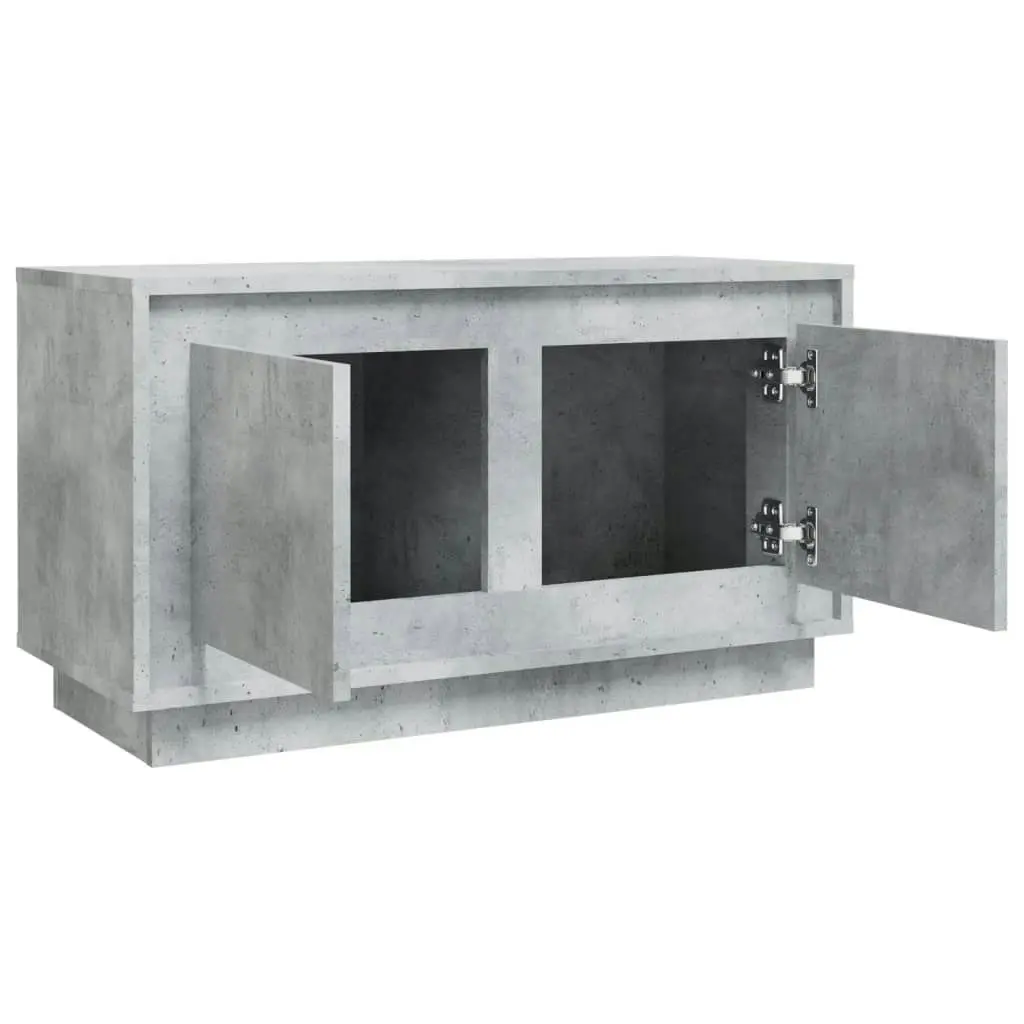 TV Cabinet Concrete Grey 80x35x45 cm Engineered Wood 819856