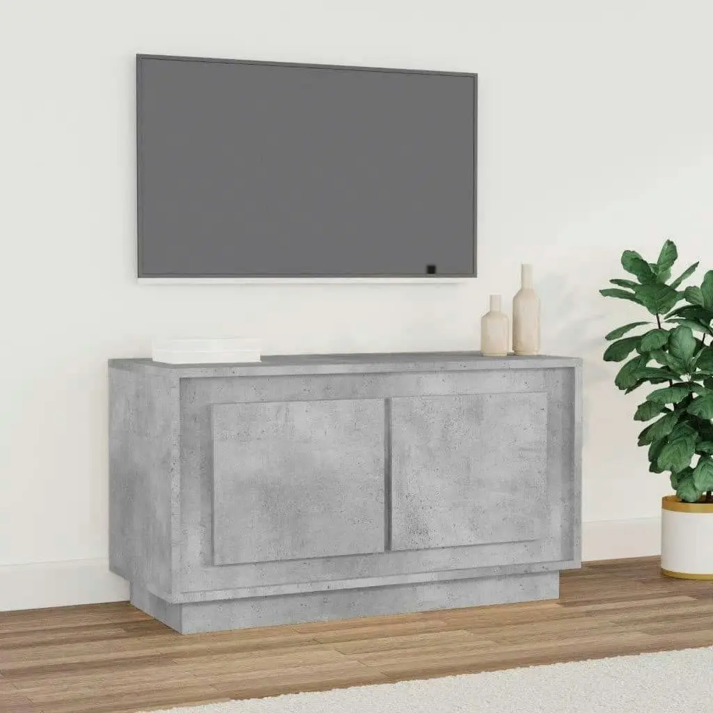 TV Cabinet Concrete Grey 80x35x45 cm Engineered Wood 819856