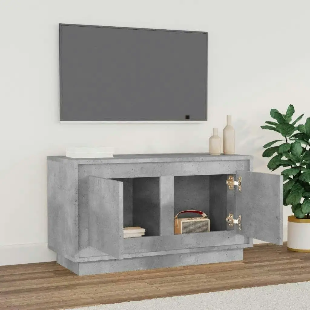 TV Cabinet Concrete Grey 80x35x45 cm Engineered Wood 819856