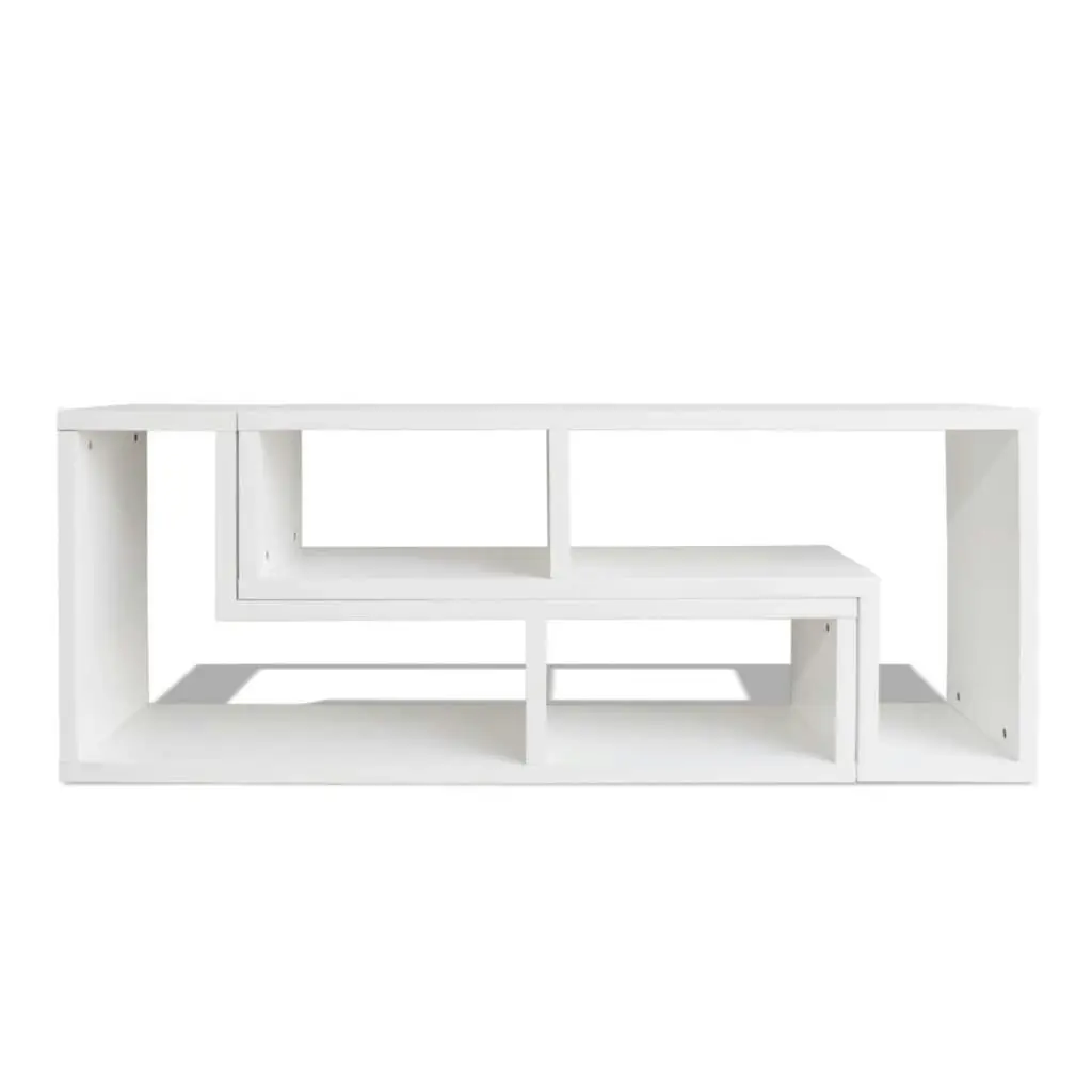 TV Cabinet Double L-Shaped White 243066