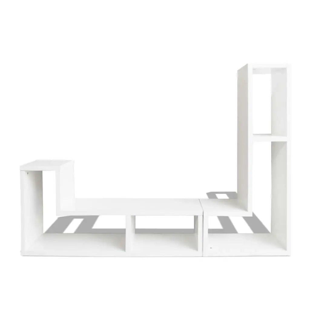 TV Cabinet Double L-Shaped White 243066