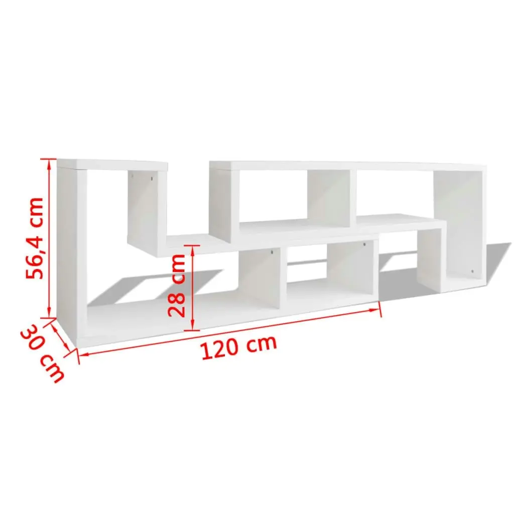 TV Cabinet Double L-Shaped White 243066