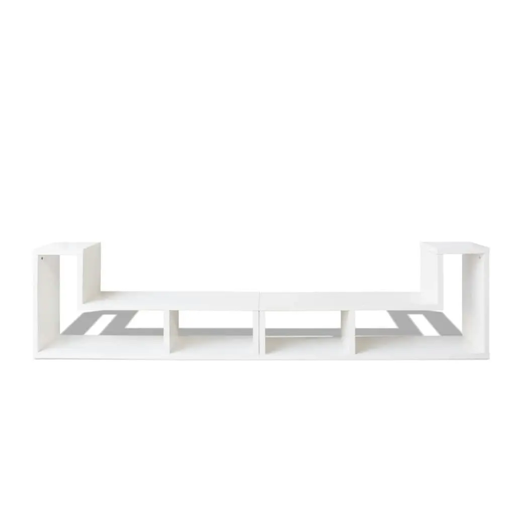 TV Cabinet Double L-Shaped White 243066