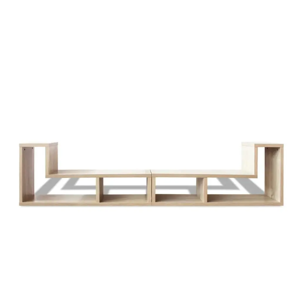 TV Cabinet Double L-Shaped Oak 243065