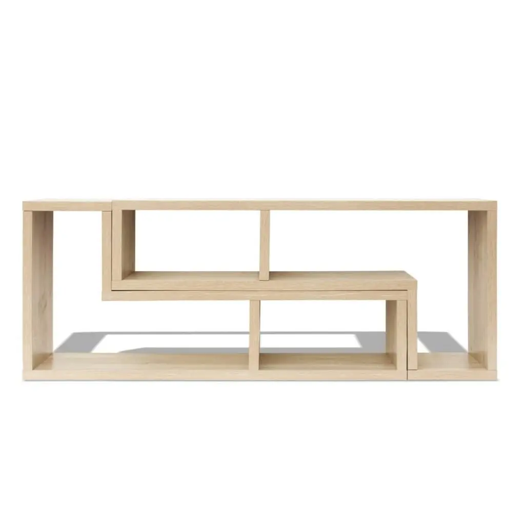 TV Cabinet Double L-Shaped Oak 243065