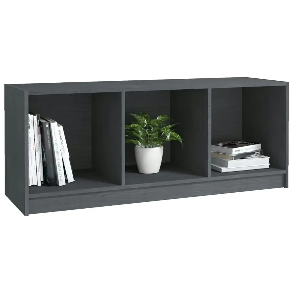 TV Cabinet Grey 104x33x41 cm Solid Pinewood 809962