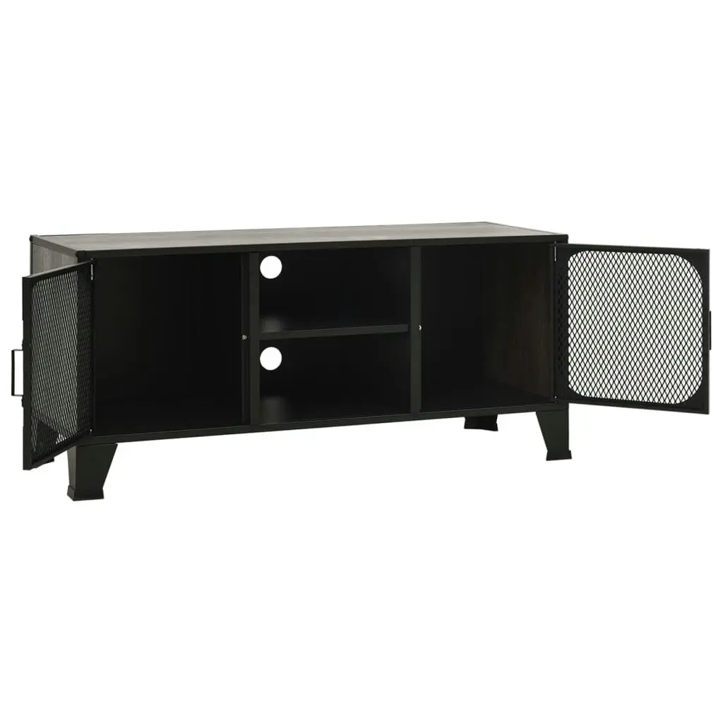 TV Cabinet Grey 105x36x47 cm Metal and MDF 335910