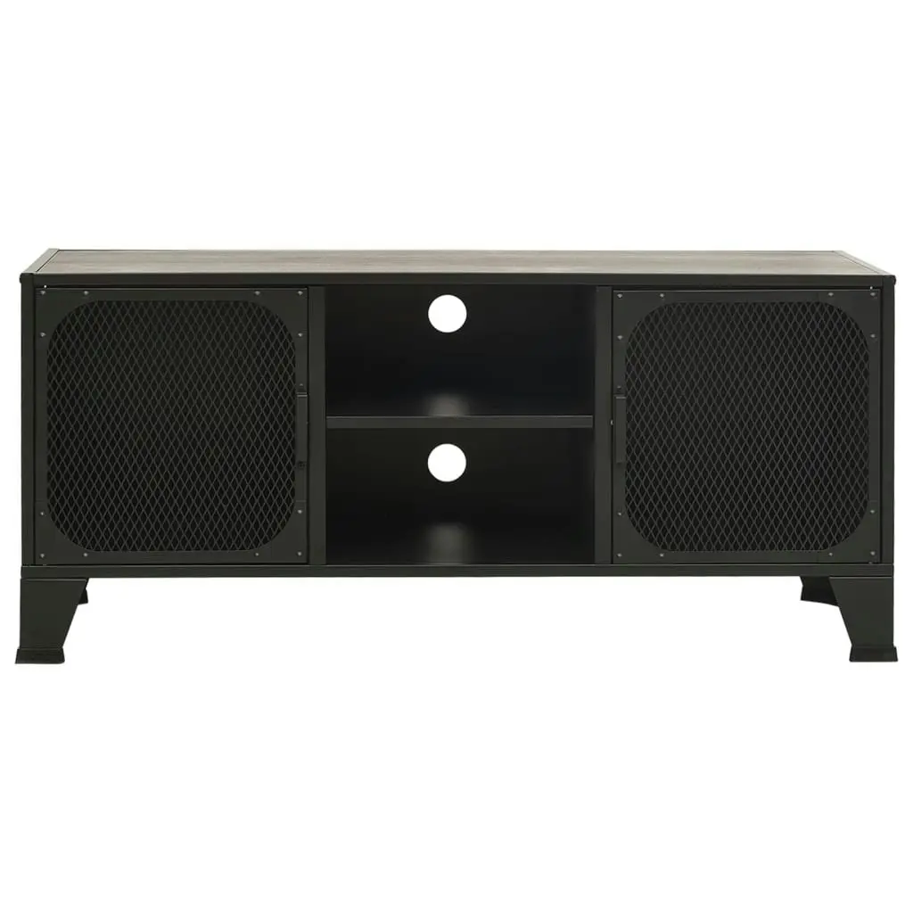 TV Cabinet Grey 105x36x47 cm Metal and MDF 335910