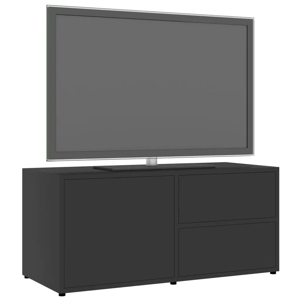 TV Cabinet Grey 80x34x36 cm Engineered Wood 801852