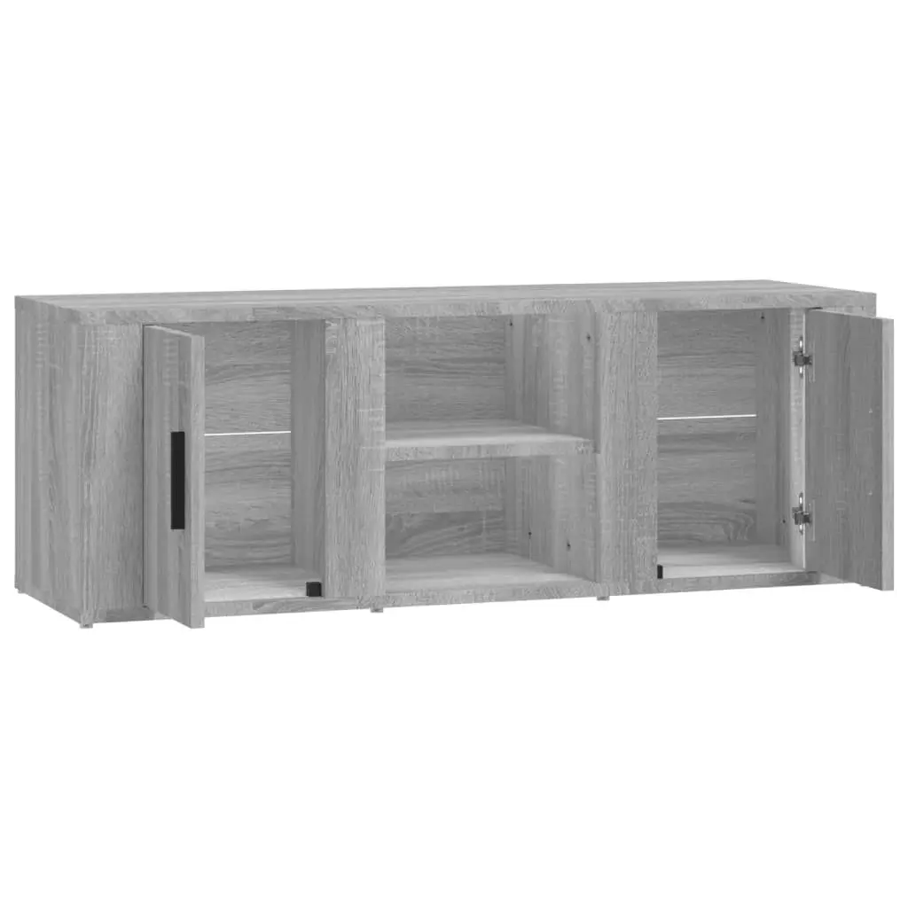 TV Cabinet Grey Sonoma 100x31.5x35 cm Engineered Wood 819434