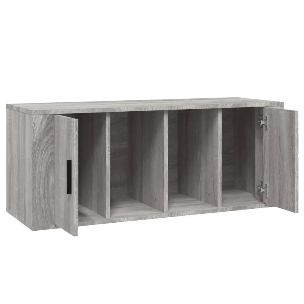 TV Cabinet Grey Sonoma 100x35x40 cm Engineered Wood 816806