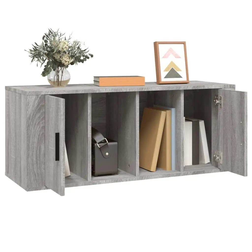 TV Cabinet Grey Sonoma 100x35x40 cm Engineered Wood 816806