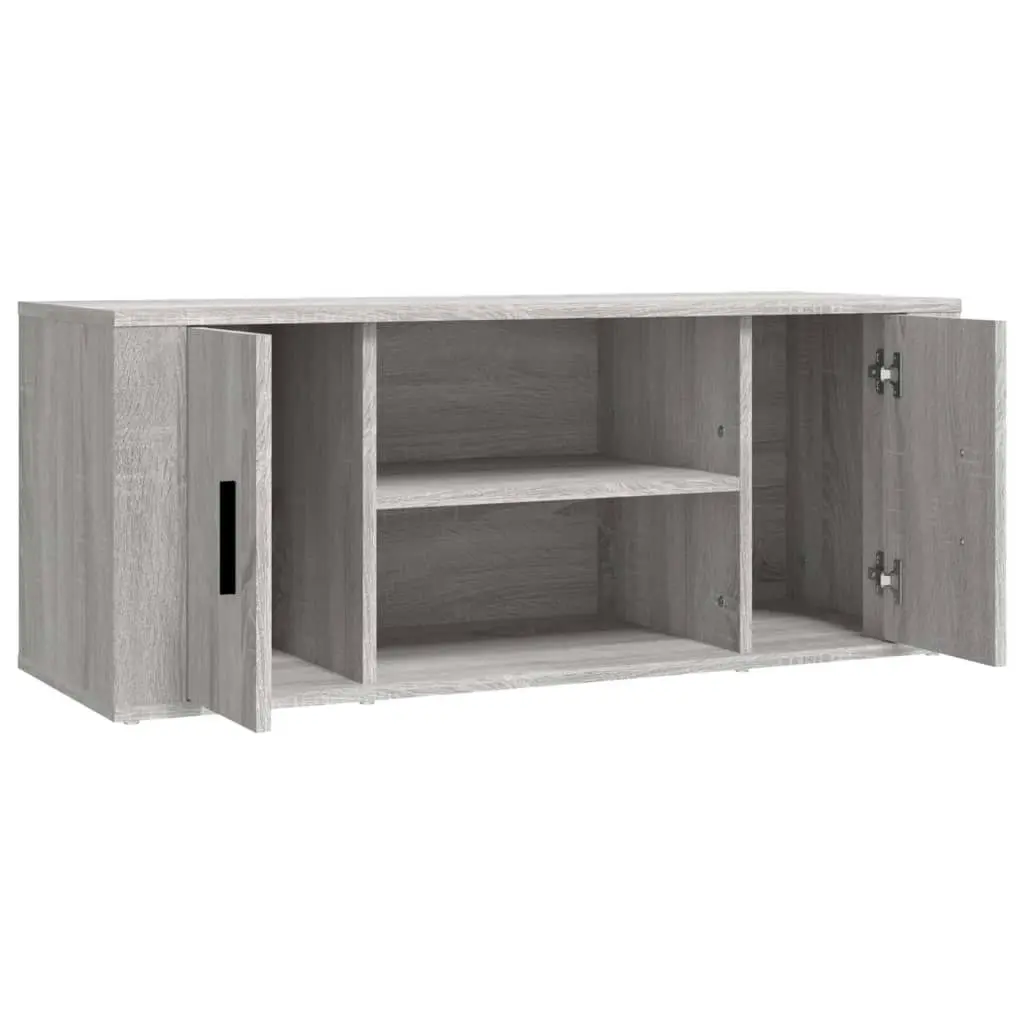 TV Cabinet Grey Sonoma 100x35x40 cm Engineered Wood 823097