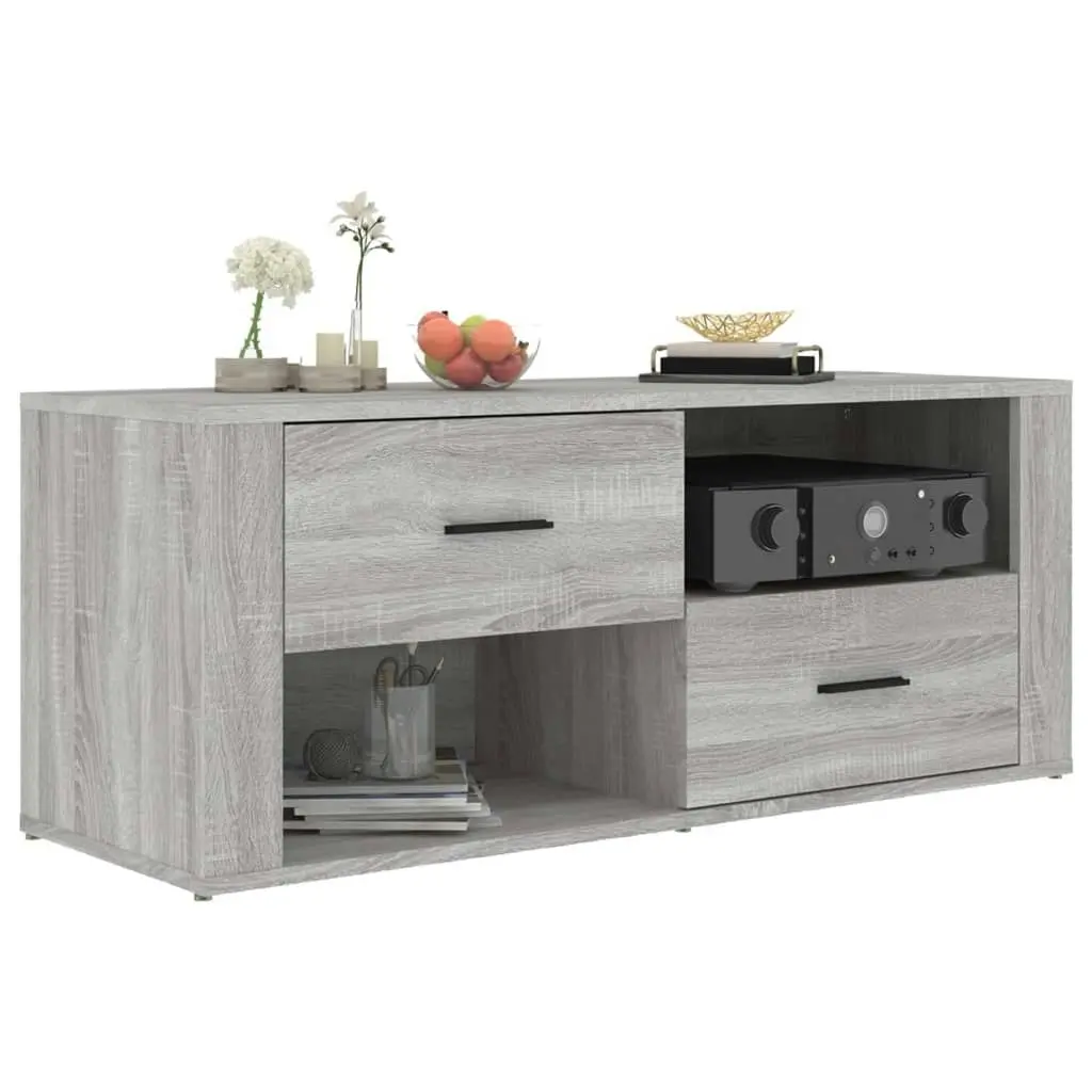 TV Cabinet Grey Sonoma 100x35x40 cm Engineered Wood 823105