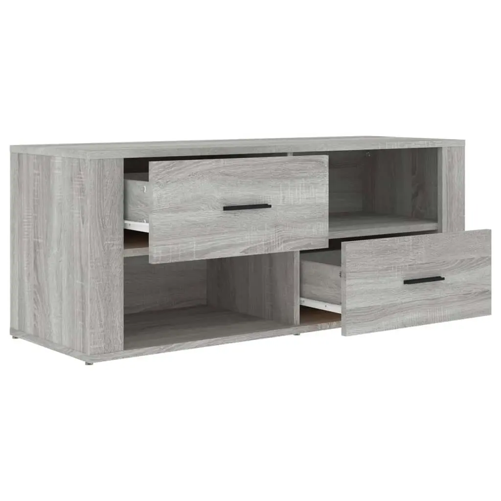 TV Cabinet Grey Sonoma 100x35x40 cm Engineered Wood 823105