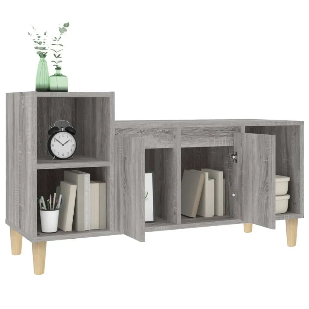 TV Cabinet Grey Sonoma 100x35x55 cm Engineered Wood 821178