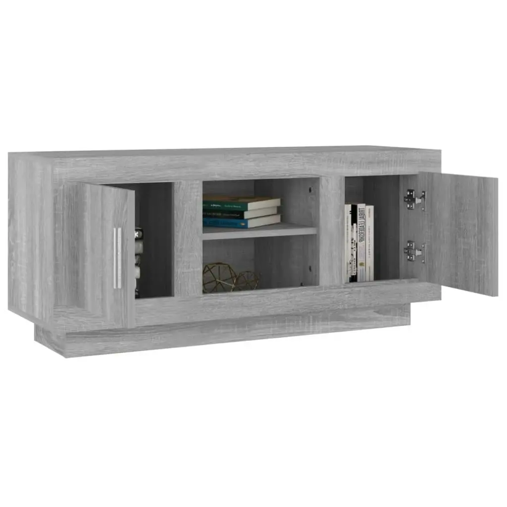 TV Cabinet Grey Sonoma 102x35x45 cm Engineered Wood 817226