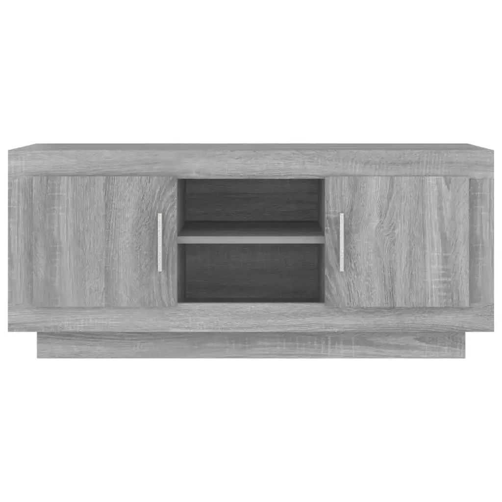 TV Cabinet Grey Sonoma 102x35x45 cm Engineered Wood 817226