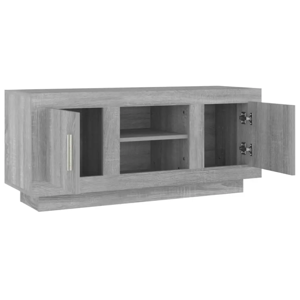 TV Cabinet Grey Sonoma 102x35x45 cm Engineered Wood 817226