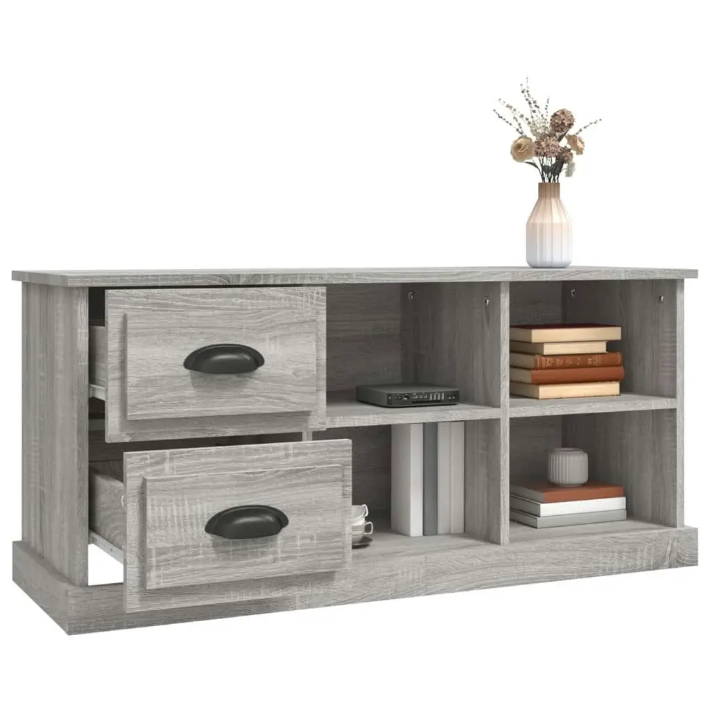 TV Cabinet Grey Sonoma 102x35.5x47.5 cm Engineered Wood 816182