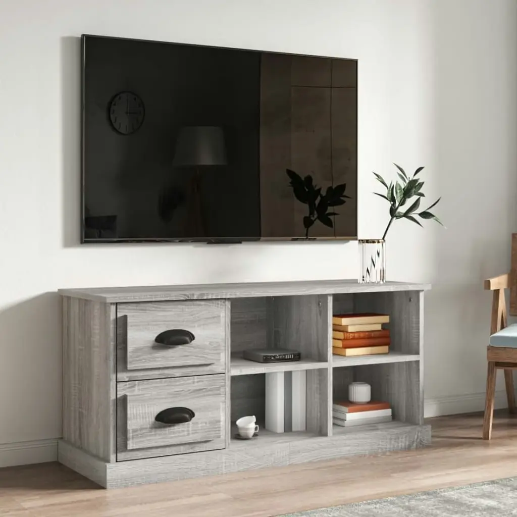 TV Cabinet Grey Sonoma 102x35.5x47.5 cm Engineered Wood 816182