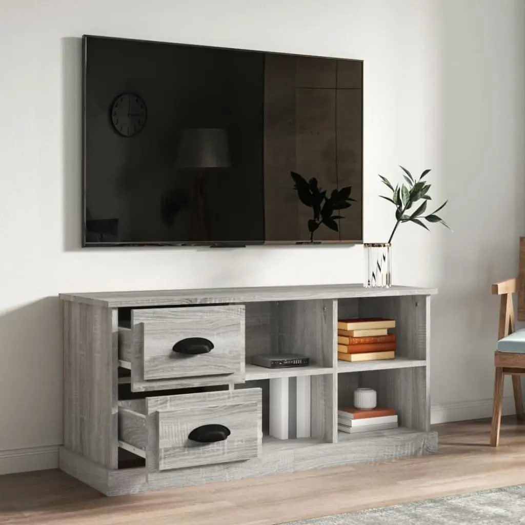 TV Cabinet Grey Sonoma 102x35.5x47.5 cm Engineered Wood 816182