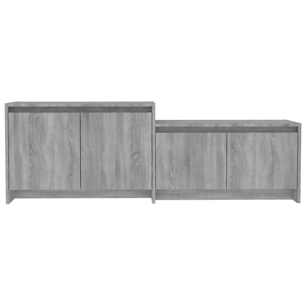 TV Cabinet Grey Sonoma 146.5x35x50 cm Engineered Wood 813027