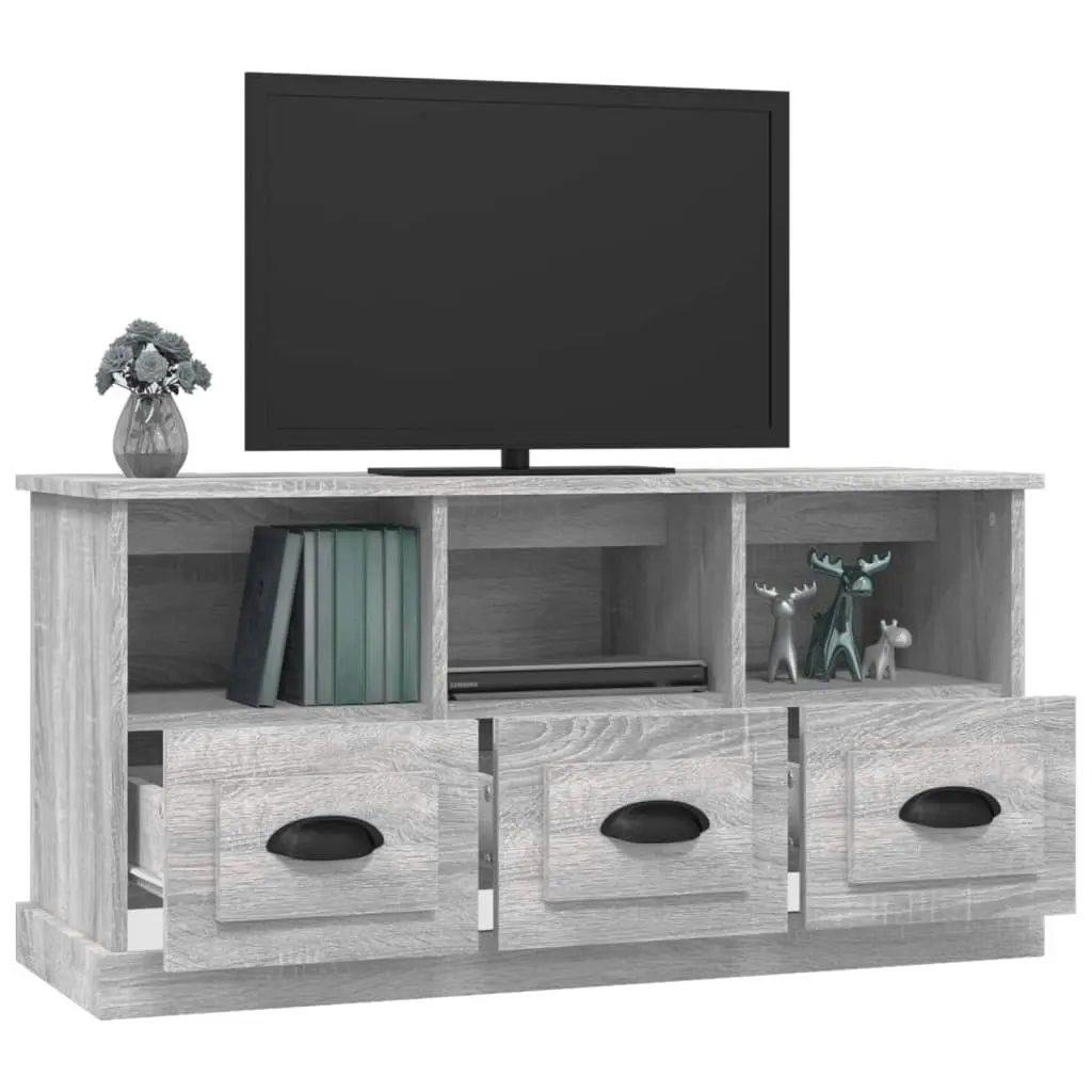 TV Cabinet Grey Sonoma 100x35x50 cm Engineered Wood 816294