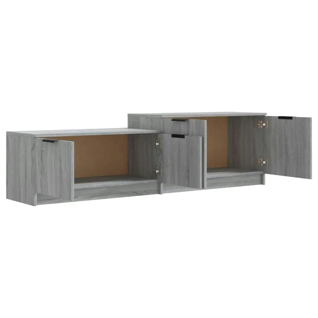 TV Cabinet Grey Sonoma 158.5x36x45 cm Engineered Wood 817124