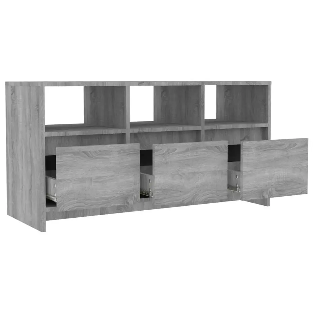 TV Cabinet Grey Sonoma 102x37.5x52.5 cm Engineered Wood 813024