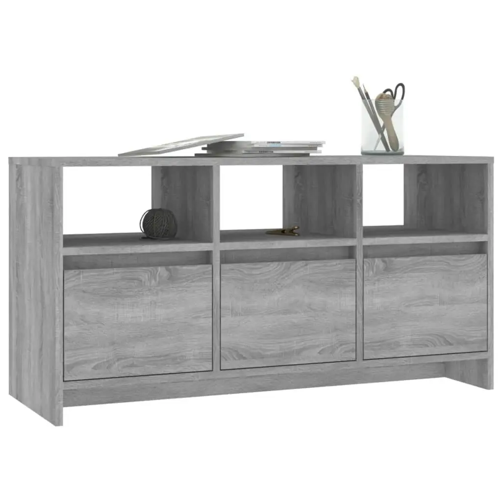 TV Cabinet Grey Sonoma 102x37.5x52.5 cm Engineered Wood 813024