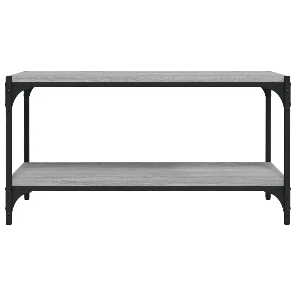 TV Cabinet Grey Sonoma 80x33x41 cm Engineered Wood and Steel 819335