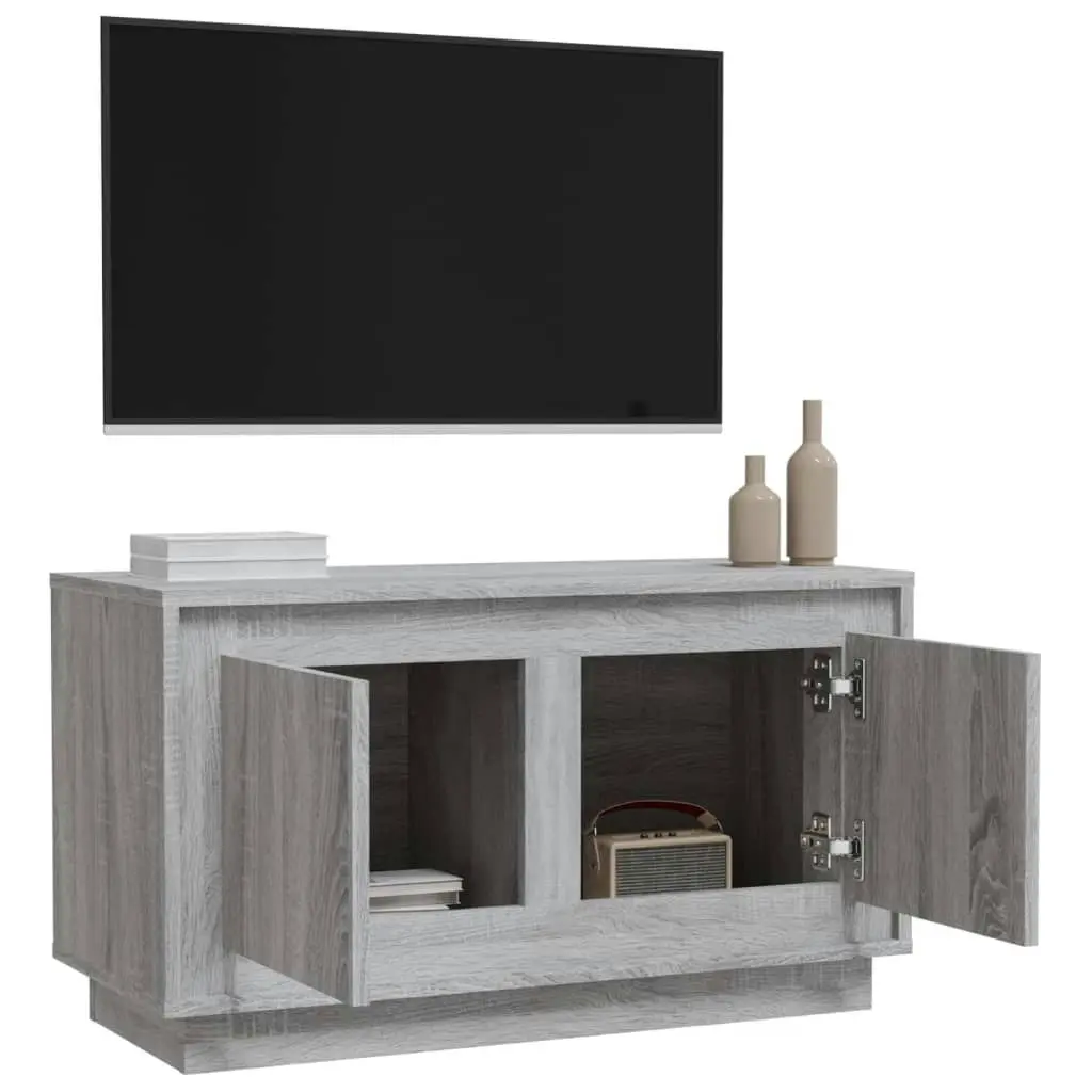 TV Cabinet Grey Sonoma 80x35x45 cm Engineered Wood 819858