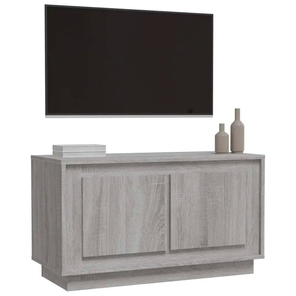 TV Cabinet Grey Sonoma 80x35x45 cm Engineered Wood 819858