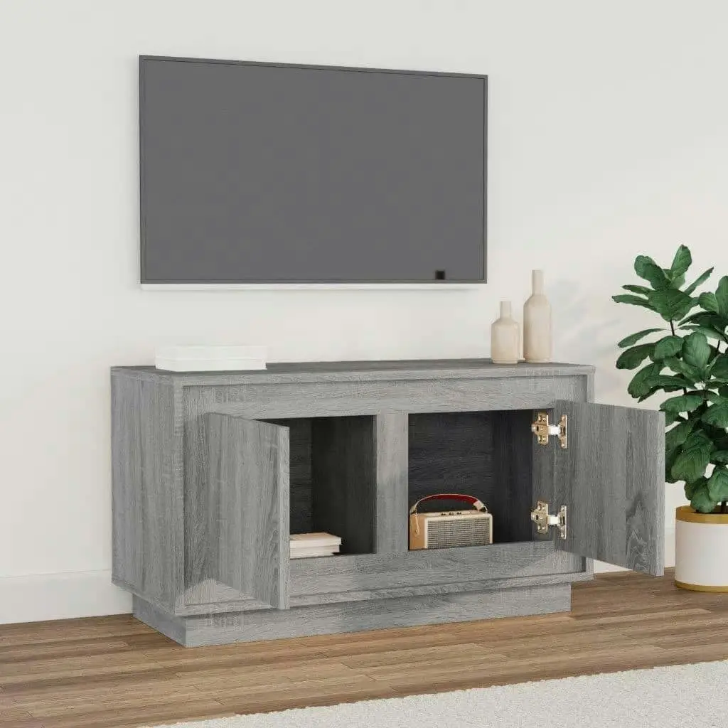 TV Cabinet Grey Sonoma 80x35x45 cm Engineered Wood 819858