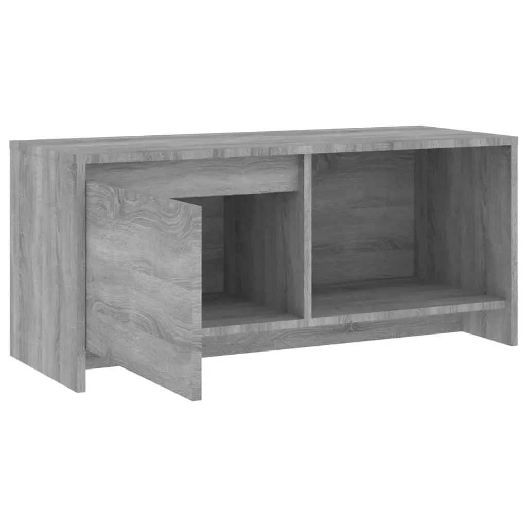 TV Cabinet Grey Sonoma 90x35x40 cm Engineered Wood 813018