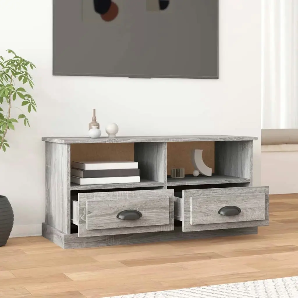 TV Cabinet Grey Sonoma 93x35.5x45 cm Engineered Wood 816470