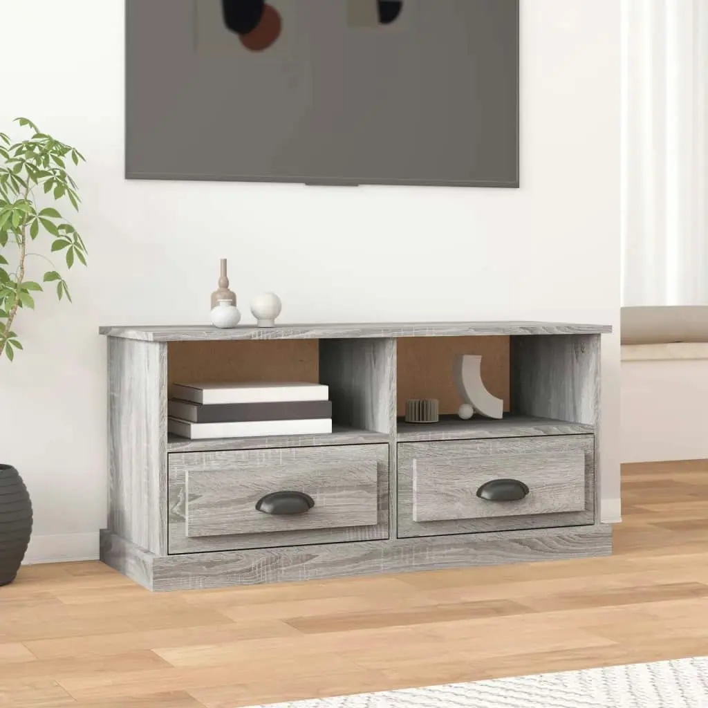 TV Cabinet Grey Sonoma 93x35.5x45 cm Engineered Wood 816470