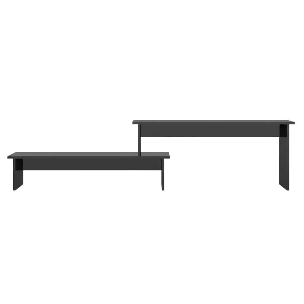 TV Cabinet High Gloss Black 180x30x43 cm Engineered Wood 806272