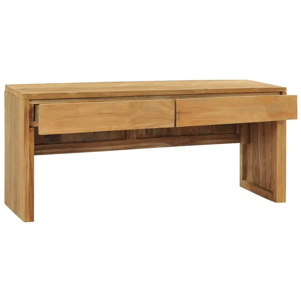 TV Cabinet 100x35x45 cm Solid Teak Wood 288843