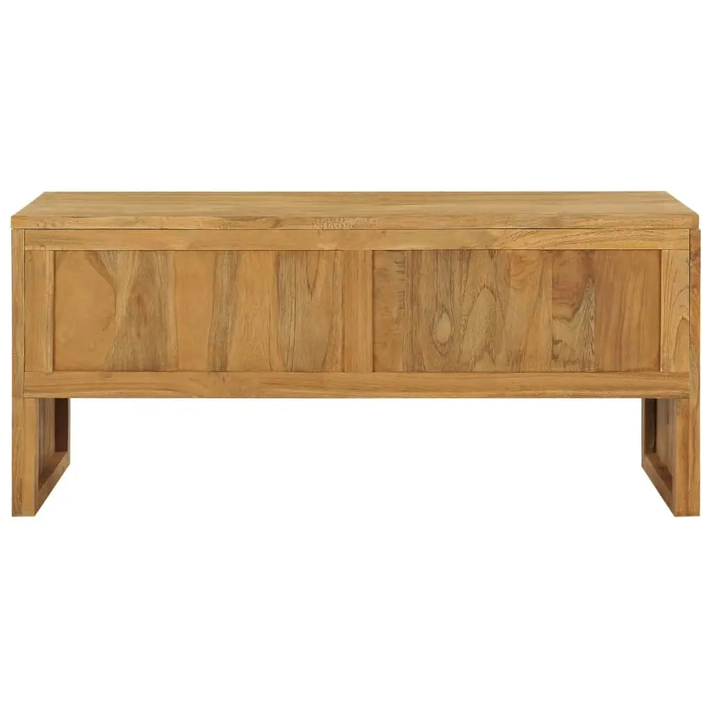 TV Cabinet 100x35x45 cm Solid Teak Wood 288843